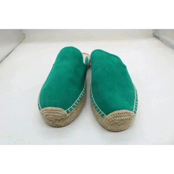 J. Crew Emerald Green Suede Mule Slides-Size 9.5-New w/o Tags - Picture 4 of 8